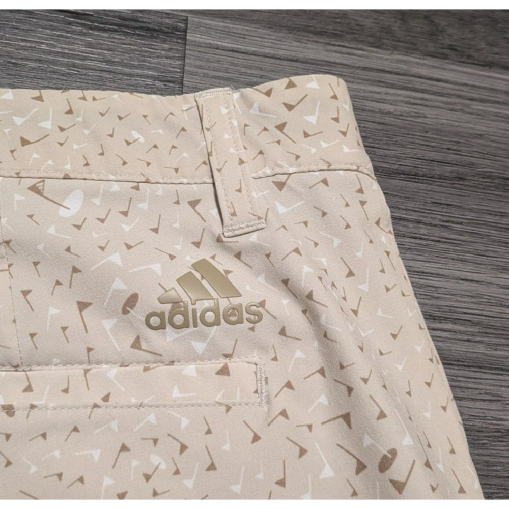 Adidas Ultimate 365 Men's Brown Flag Print Golf Athleisure Shorts Size 36x8.5 - Picture 7 of 8